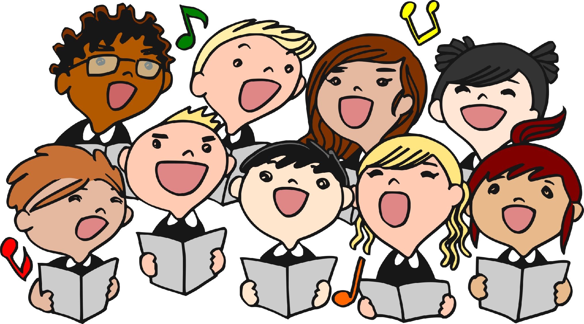 Children singing